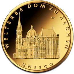 [10838] 100 Euro Aachen Cathedral 1/2oz Gold Coin 2012 | Germany